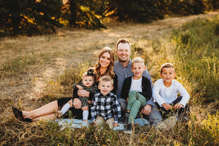 Pediatric dentist Dr. Zmoos and his family